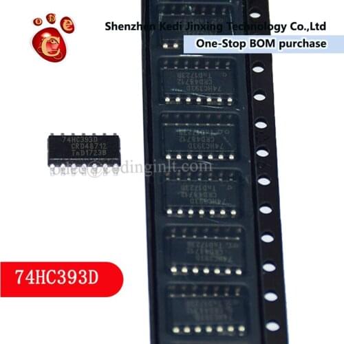 74HC393D SOP-14 74HC393D New original transistor 5pcs/lot