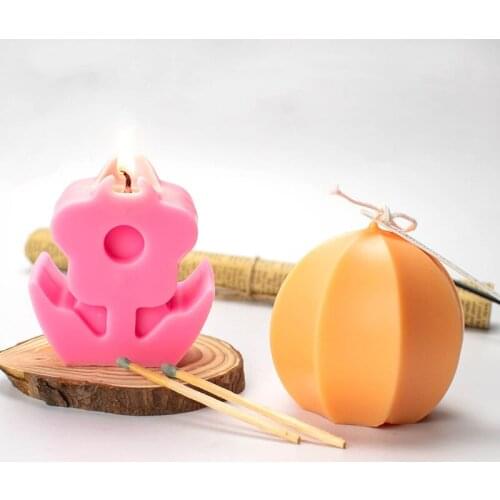 Acrylic Candle Mold 3D Flower Aromatherapy Mold Diamond Ball Candle Aromatherapy Mold Diy Handmade Materials