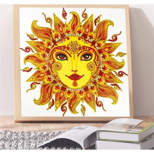 DIY 5D Special Shape Diamond Sun Goddess Diamond Painting for Room Decor