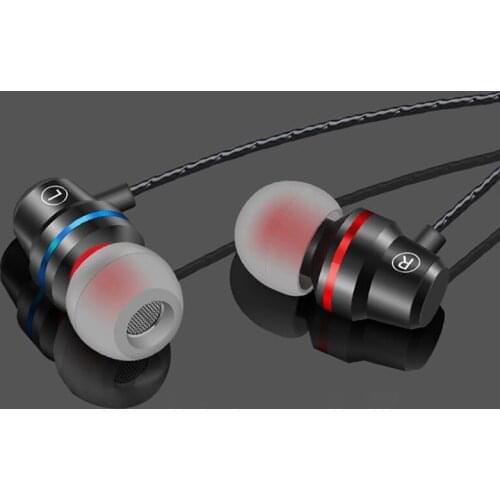 Bass Headset Upgrade Quad-core Double Moving Coil Students with Remote Control In-ear Universal K Song All Phones Universal