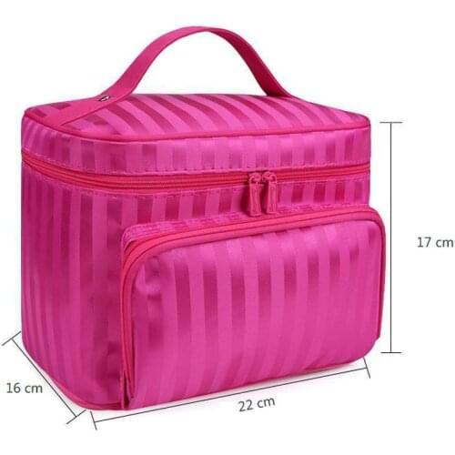 Large Beauty MakeUp Nail Tech Cosmetic Box Jewellery Vanity Storage Bag UK STOCK