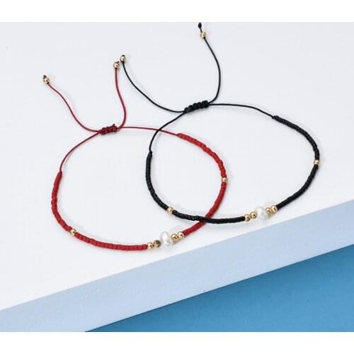 BLUESTAR 2020 Pearl Bracelet Bead Charm Bracelet Gifts for Women Gold Color Bangle Jewelry Gifts New Jewelry