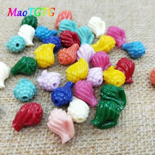 Colored Conch Shape Coral Beads For Jewelry Making Necklace Bracelet Multicolored Synthetic Coral Conch Beads Wholesale