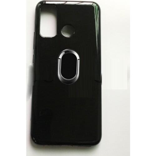 For TECNO Camon 15 Case Metal Ring Holder Magnetic car Silicone Phone Case On for TECNO Camon 15 Air