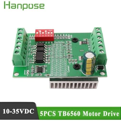 5PCS TB6560 Stepper Motor Driver 3.0A Segments Upgraded Version Motor Driver for CNC Router
