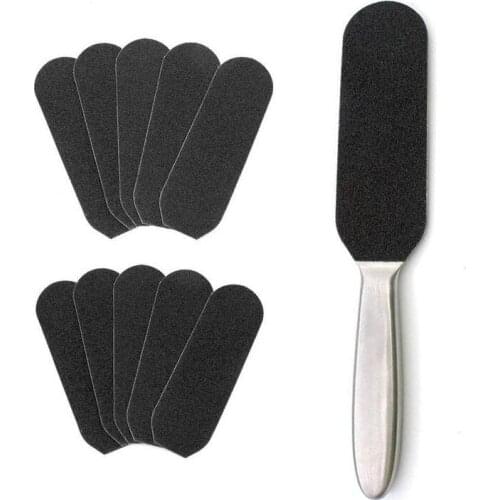 Double Side Foot File Pedicure Tools 10pcs Sanding Papers Rasping Callus Dead Skin Remover Pedicure Foot Care Tool