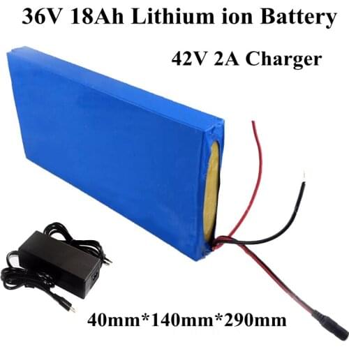 GTK lithium ion battery 36v 18Ah bateria bicicleta for electric motorcycle electric bike scooter battery + 42v charger