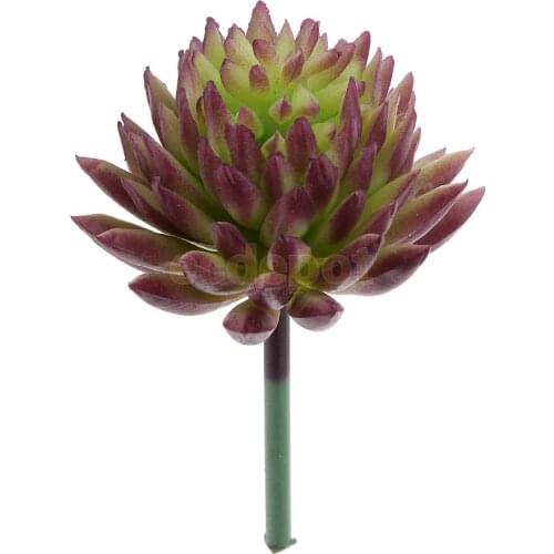 Artificial Fake Succulent Echeveria Flower Plant Foliage Home Decor Purple
