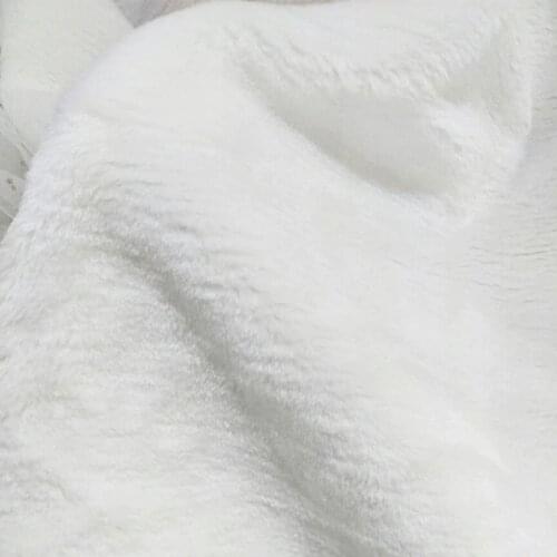 Faux fur fabric material 50 cm width x 160 cm length white and black short fur fabric for toys party wedding table decoration