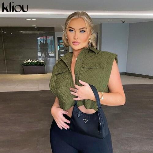 Женские осенние жилеты Kliou China At AliExpress