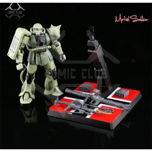 COMIC CLUB IN-STOCK MS metal soldier MB 1/100 metal build gundam green zaku II alloy robot high quality action figure