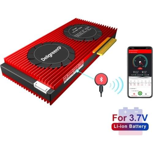 Li-ion 12S Smart BMS 150A 200A 250A with Bluetooth Android APP for 48V Li-ion Battery Pack UART CAN RS485 Communication