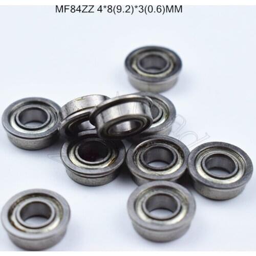 MF84ZZ 4*8(9.2)*3(0.6)MM 10pieces bearing metal sealed free shipping ABEC-5 chrome steel miniature bearings hardware LF-840ZZ