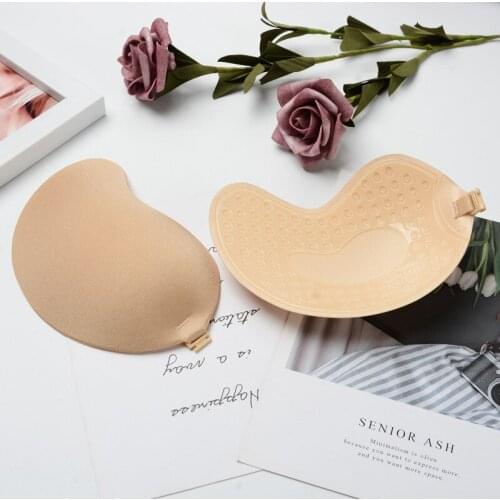 Invisible Push Up Bra Backless Strapless Bra Seamless Front Closure Bralette Underwear Women Self-Adhesive Silicone Sticky