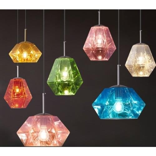 Nordic Diamond Lava LED Pendant Lights Modern Indoor Lighting Living Room PVC Decor Home Kitchen Hanging Lamp Fixtures Luminaire