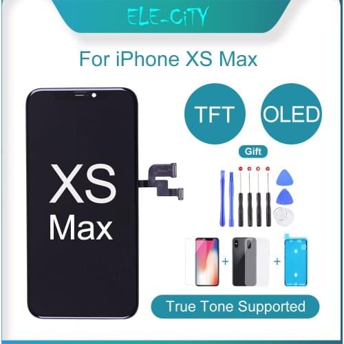 OLED Screen For iPhone Xs Max LCD Touch Screen OLED Display Digitizer Assembly Replacement No Dead Pixel With Gift Test Well