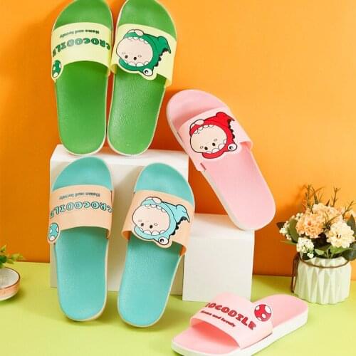 Summer Slippers Cute Slides Women Non-Slip Sandals Thick Soft Sole Flip Flops Bathroom Home Beach Female Shoes Fashion Shoes