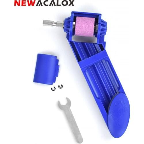 NEWACALOX 2-12.5mm Drill Bit Grinder Twist Drill Sander Drill Repair Tool Sharpener Portable Corundum Grinding Wheel Tool