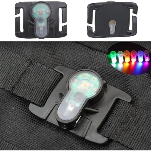 Tactical Signal Light MOLLE Webbing Outdoor Waterproof Survival Light For Hunting Bag Vest Helmet Bicycle Rescue Signal Lamp