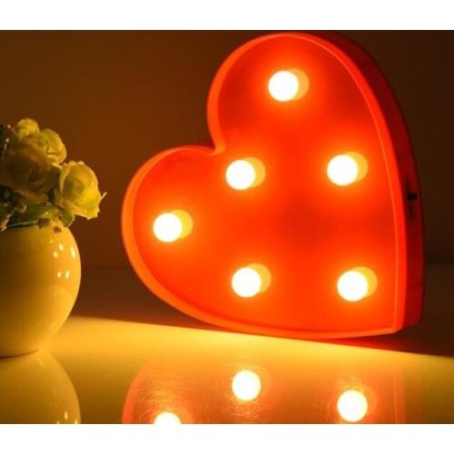 Decorative Heart-Shaped Night Light