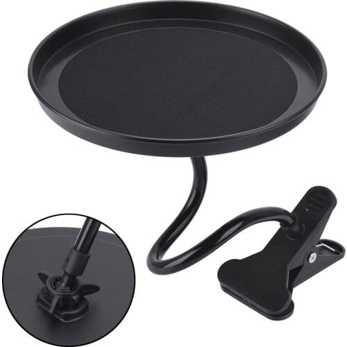 Swivel Tray Drink Coffee Bottle Organizer Adjustable Dining Table Car Food Tray Clamp Bracket Car Cup Holder