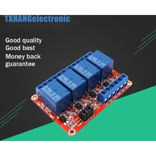 High Low Level Trigger 5V 4-Channel Relay Module with Optocoupler for arduino diy electronics