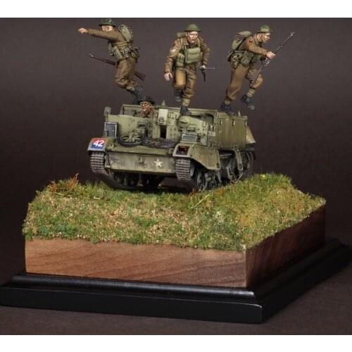 1/35 Resin Model Figure GK，4 Figure , Unassembled and unpainted kit