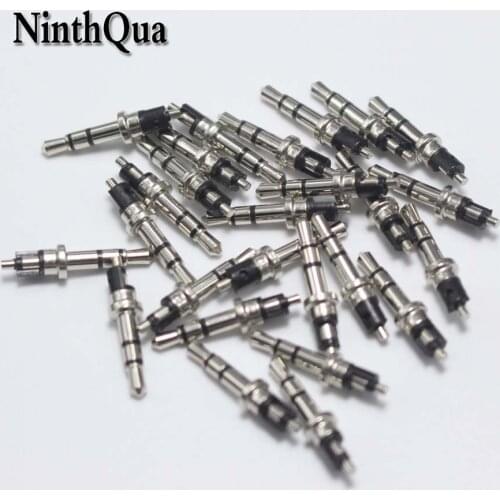 10pcs 2.5mm 3pole Stereo headset plug 2.5 audio plug Jack metal head connector repair DIY parts for phone MP3 MP4 Mic