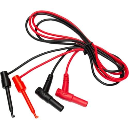 100pcs Banana Plug To Test Hook Clip Probe Cable For Multimeter Test Equipment