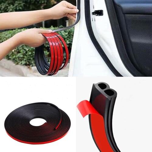5Meters car door window rubber weather seal strip Rubber Seals Sound Insulation Sealing Automobiles Interior Accessories