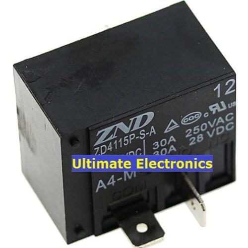 5pcs ZD4115P-S-A-12VDC-A4 4feet SLI-12VDC-SL-A relay