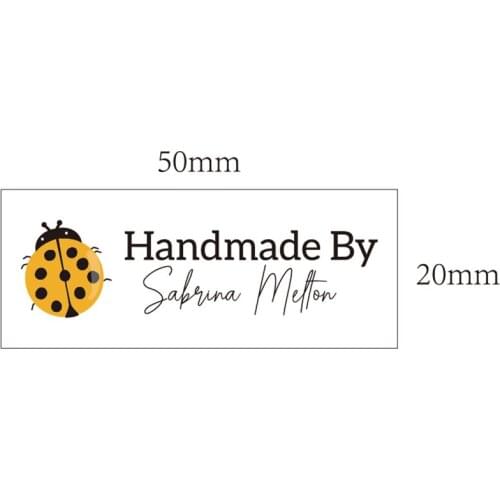 60 Clothing Garment Tag, Iron Tags, Ironing Labels, Personalized Name, Custom Design, machine washable, Brand (TB2170)