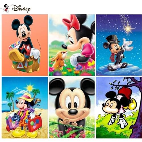 Disney Diamond painting "Cartoon Mickey Mouse" Full Square/Round Drill Wall Decor Inlaid Resin Embroidery Craft Cross stitch