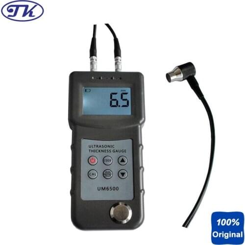 UM6500 Digital Metal Ultrasonic Thickness Gauge Portable Steel Thickness Meter 1.0-245mm,0.05-8inch (in Steel) 0.1mm