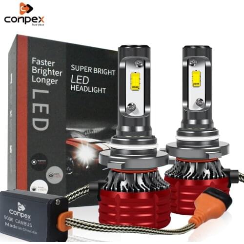 Conpex 2pcs car headlamp bulb H7 led auto canbus H4 H1 H11 H3 H8 9005 900612v-24v 32W High Low Beam LED Headlight Fog Lights