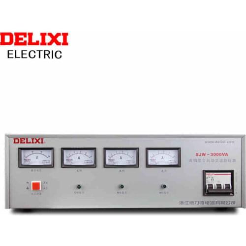 DELIXI SJW3-3KVA Three-phase High Accuracy Full-automatic AC Voltage Stabilizer AC voltage regulator output 380V