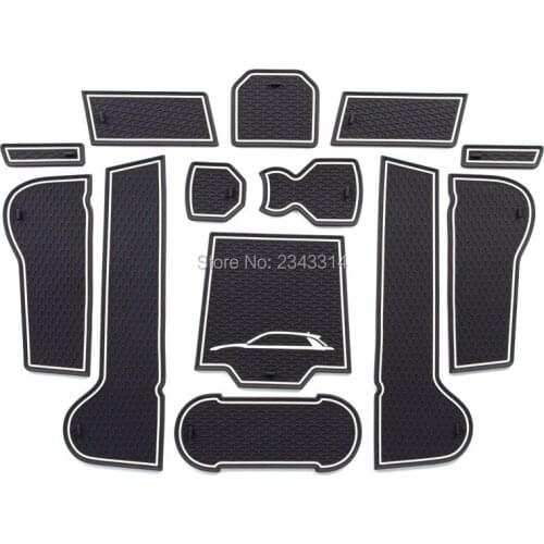 For Volkswagen VW T-ROC TROC A11 2017-2020 Inner Gate Slot Pad Non-slip Cup Mat Anti Slip Door Groove Mats Car Styling Accessory