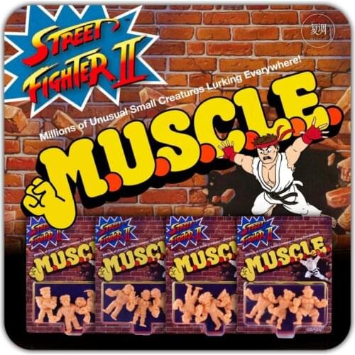 Super7 Street Fighter 2 Muscle Movies and Tv Hang Card Toy Action Figures Toys for Children Gift