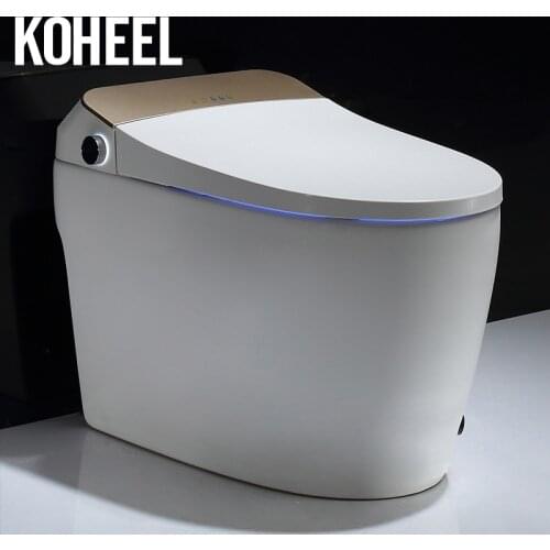 KOHEEL Electronic Toilet One-Piece Intelligent Toilet BathroomToilets Silver Gold Toilets Toilet Bathroom Floor Mounted Toilets