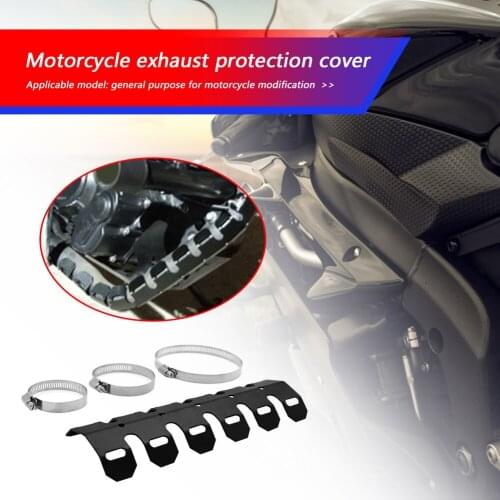 Silencer Protector Guard Heat Shield Universal Motorcycle Exhaust Muffler Pipe Heat Shield Heel Guard Leg Protector