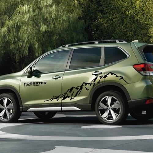 Mountain Sport Vinyl Decal Car Styling Door Side Decor Sticker For Subaru Forester 4-Wheel Drive Auto Body Customized Stickers