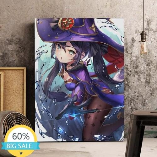 Game Genshin Impact Painting Japanese Anime DIY 5D Diamond Painting Cross Stitch Kits Full Drill Embroidery Mosaic Home Decor