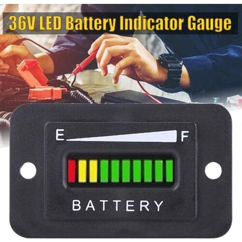 36Volt Power display Battery Indicator Meter Gauge For EZGO Club Car Golf Cart Boat ATV Forklifts Trucks RV UTV Scooters