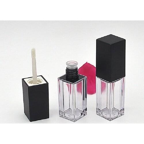 Custom Private Label Wand Lipgloss Tube Makeup liquid lipstick Lip gloss Packaging Empty Container 5ML