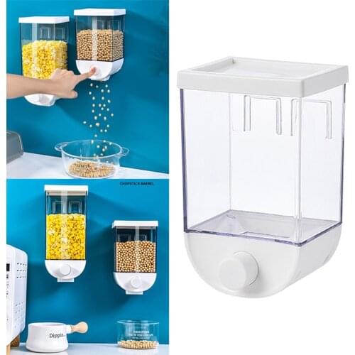 1000/1500ml Dry Food Dispense Cereal Trail Mix CandNuts Beans Rice Container