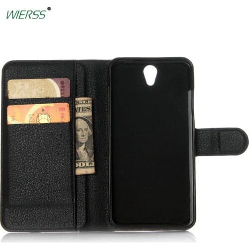 For Lenovo Vibe S1 Lite S1La40 Wallet Flip Leather Case Phone Back Cover Housing with Card+Stand