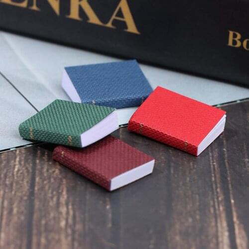 New Arrival 4pcs/set 1/12 Scale Dollhouse Miniature Mini Books Model Furniture Accessories