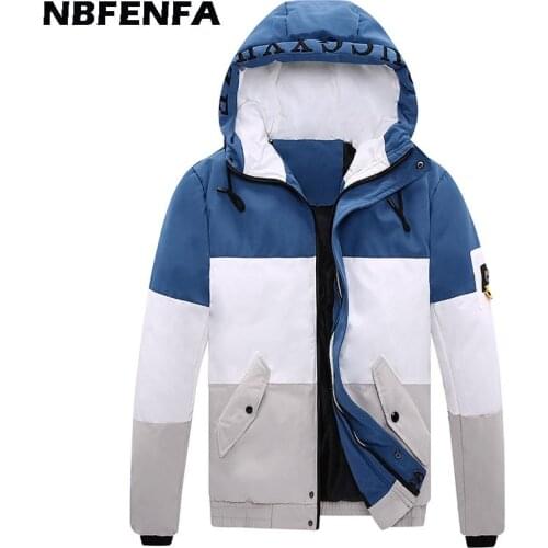 Men Winter Jacket Bomber Coats Patchwork Warm Parkas Overalls Hooded Outwears Mens Clothing Male Biker Motorcycle Jacket LA371