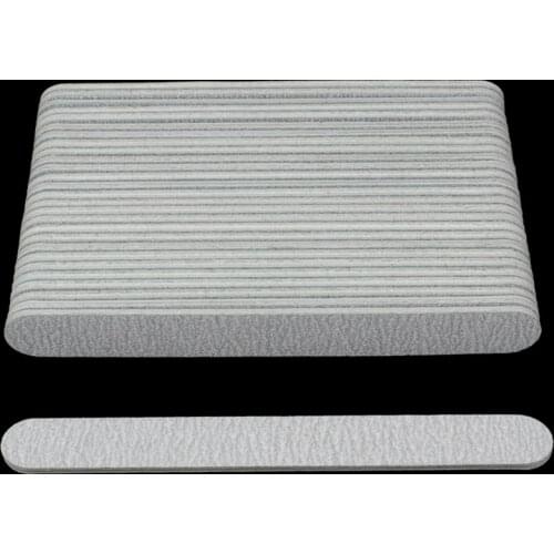 100pcs Sandpaper Nail Files For Gel Nails 100/180 Grey Sanding Grinding Manicure Buffer Pedicure Double-side limas Salon Tools