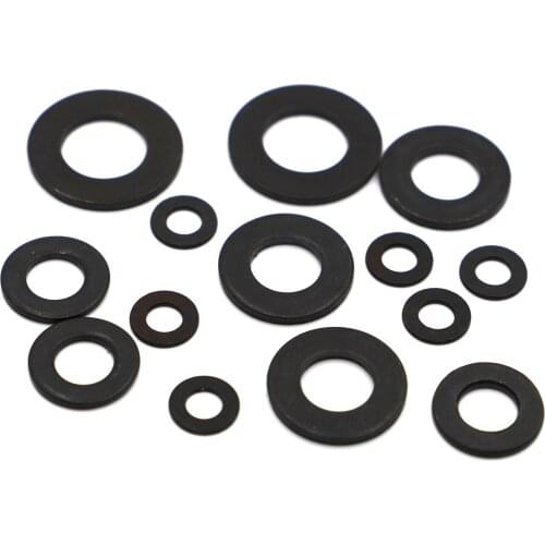 M2 M2.5 M3 M4 M5 M6 M8 M10 M12 M14 M16 M20 M22 M24 GB97 DIN125 8.8 Carbon Steel Flat Washer Plain Gasket Pad For Screw Bolt